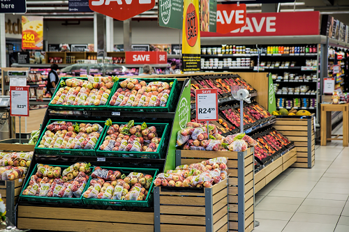 a store filled with lots of food